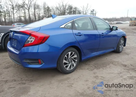 2018 Honda Civic Ex from USA, damaged, VIN 2HGFC2F79JH592711